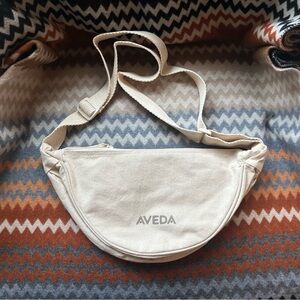NWOT Aveda Cream Crossbody Belt Bag
